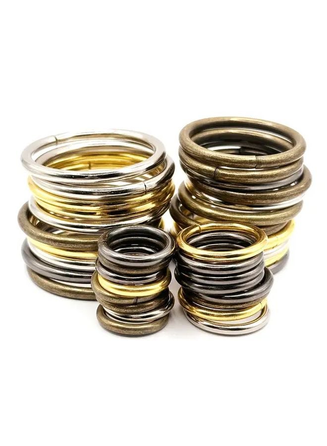 12 5mm Silvery Metal O Rings 10pcs Set for DIY Accessories and Sewing - Image 4